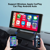 Moniteur portable sans fil 5 pouces BSD avec Apple CarPlay, Android Auto, DVR 4K et double caméra enregistreuse