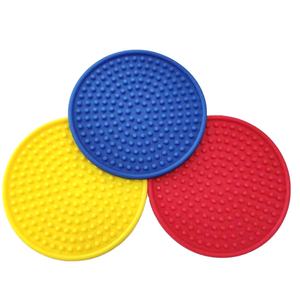 Customizable Round Silicone PVC Coaster Rubber Drink Mat Non Slip Heat Resistant Cup Pad <b>Table</b> <b>Protector</b> Mat for Daily Use - Product Image 5