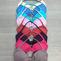 Soutien-gorge à bretelles pour femme, taille XL, en nylon/spandex, haute élasticité, réversible, sans couture, antichoc, respirant, léger, maintien élevé, fermeture avant