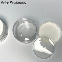 Bocaux transparents en PET mat de qualité alimentaire, 50ml/100ml/200ml/250ml, pot en plastique blanc transparent pour base de salade cosmétique PP