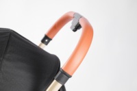 Poussette bébé en aluminium Chine 3 en 1 avec certification EN pour bébés de 0 à 3 ans, pliable en trois, poussette haute vue
