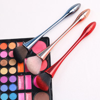Lot de 10 pinceaux de maquillage portables rouges de voyage, ensemble de brosses de maquillage avec étui pinceaux de maquillage rouges