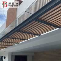 Vente en gros Tube en bois composite pour façade intérieure en WPC Tube à persiennes en WPC Tubes composites
