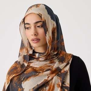 Pañuelo Musulmán con Logotipo Personalizado de Alta Calidad 2026, Hijab Modal Estampado para Mujer, Transpirable, Elegante y Modesto, para las 4 Estaciones - Product Image 1