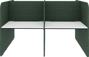 Pantalla de tela de vaina de trabajo Modular de superficie de melamina moderna E0, oficina abierta, escritorio enfocado semiprivado, función plegable - Product Image 2