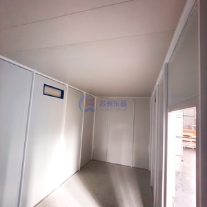 Approvisionnement d'usine OEM bleu taille personnalisée résistant au vent 20FT soudage modulaire petit conteneur pour le stockage <span class=keywords><strong>Garage</strong></span> conteneur maison - Product Image 5