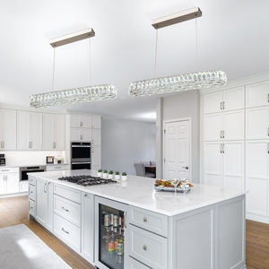 520mm Kristallen RVS LED Eetkamerlamp Koud Wit Licht Cafés Restaurants Thuiskeukens Schakelaarbediening Oppervlakte - Product Image 2