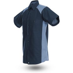 Camisa de Trabajo de Manga Corta para Hombre, Personalizada, Resistente a las Manchas, Uniforme Industrial S22 - Product Image 1