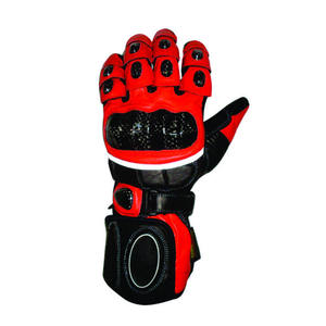 Guantes de moto de protección personalizados hechos en fábrica, diseño de color personalizado, guantes de cuero para motociclistas - Product Image 2