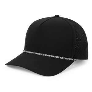 Custom 100% Cotton Lace <b>Baseball</b> <b>Cap</b> 3D Embroidery Rubber Logo 5-6 Panel Curved Brim Waterproof for Sport Golf Outdoor Events - Product Image 2