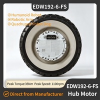 Moteur de moyeu de roue EDW192-6-FS 24-72V 11.2Nm CANFD pour robots à roues, AGVs, robots quadrupèdes, chiens robots et systèmes et contrôles d'automatisation