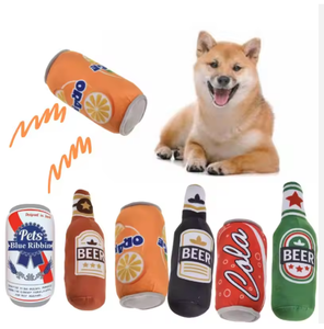 Giocattoli Ecologici per Cani, Resistenti ai Morsi, con Suono e Design Ispirato a Bottiglie di Birra, per la Pulizia dei Denti, Accessori per Animali Domestici - Product Image 3