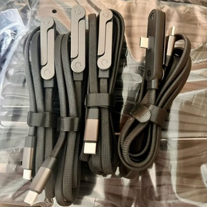 Nuevo Cable de Carga Trenzado Tipo C de 240W con Soporte Plegable y Rotatorio, <span class=keywords><strong>Adaptador</strong></span> C a C <span class=keywords><strong>para</strong></span> Laptop y Juegos - Product Image 3