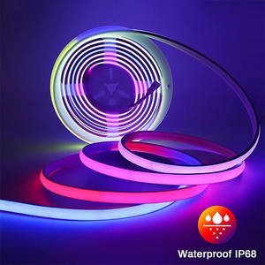 شريط إضاءة ليد COB RGBIC DC12V 24V LEDs/<span class=keywords><strong>m</strong></span> 12 47 IP68 شريط إضاءة حبل سيليكون مقاوم للماء للديكور الخارجي - Product Image 2