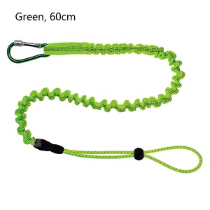 Màu đen xanh lá cây màu cam đàn hồi dây buộc Bungee dây buộc mùa xuân với Carabiner và lasso - Product Image 6