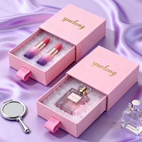 Boîte d'emballage cosmétique sur mesure en or, fabriquée à la main, design personnalisé, boîte à tiroir pour parfum haut de gamme avec insert en EVA