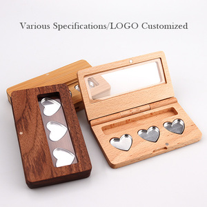 Paleta WeWood de Vietnam para contorno facial, bronceador, resaltador, colorete, polvo prensado, cosmético, uso Industrial, cajas de bambú de madera - Product Image 2