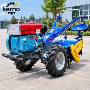Motoculteur diesel Kerno Blue à deux roues avec rotoculteur et boîte de vitesses, multifonctionnel et haute productivité pour l'agriculture - Product Image 1