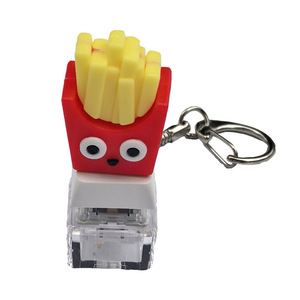Porte-clés pendentif créatif anti-stress en forme de seau de pop-corn, jouet mignon de dessin animé pour soulager le stress, cadeau - Product Image 6