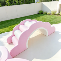 Structure de jeu commerciale en mousse arc-en-ciel, tunnel d'escalade souple pour enfants, équipement de jeu intérieur/extérieur pour garderies, écoles et locations de fêtes