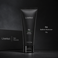 Kit de Soins Visage Homme OEM/ODM : Hydratant Jour & Nuit, Nettoyant Visage, Gommage Facial – Routine Quotidienne en Tube Noir – Marque Privée