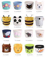 Cesta de almacenamiento de cuerda de algodón de oso bonito, juguetes para Baby Shower, cesta de juego para habitación de niños, organizador de almacenamiento para guardería, accesorios decorativos