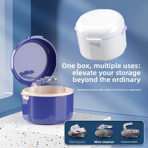 Boîte de rangement portable pour appareils dentaires invisibles, boîte de nettoyage et de trempage pour correcteurs orthodontiques Harley - Product Image 2
