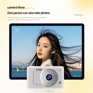 Appareil photo numérique portable rétro CCD 4K, 50 <span class=keywords><strong>millions</strong></span> de pixels, double flash, mise au point automatique, anti-vibration intelligent, MicroSD, zoom optique 7,1x-16x - Product Image 5