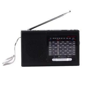 Pemasok Alibaba Haoning Hn 315Ua Sw1-7 Am Fm Kecil Portabel Distributor Radio 9 Band Dunia Penuh Dapat Diisi Ulang Usb Radio Musik Tf