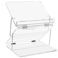 Présentoir d'ordinateur Offre Spéciale personnalisé en usine, présentoir Transparent de stockage de livres en acrylique, présentoir Transparent avancé