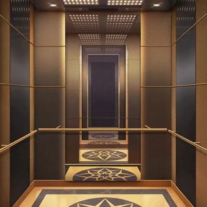 Ascenseur résidentiel moderne de luxe à plancher en PVC, ascenseur panoramique à verre rond, machine sans engrenage à traction pour villas - Product Image 4