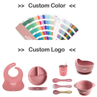 Assiettes divisées pour bébés et tout-petits, écologiques, sans BPA, en silicone, avec ventouse, pour l'alimentation des enfants