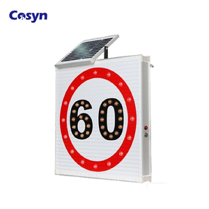 لافتة حد السرعة الشمسية الوامضة بتقنية LED 40/50/60/80/100/110/120 للطرق السريعة - Product Image 1