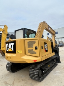 Mini-excavatrice hydraulique d'occasion CAT 307.5 Caterpillar 7 tonnes sur chenilles pour la construction et les travaux de terrassement - Product Image 3