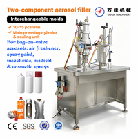 Machine de remplissage d'aérosols anti-explosion conforme à la norme CE, 3 en 1, semi-automatique, pour le remplissage de gaz butane et propane, machine de scellage de boîtes de pulvérisation