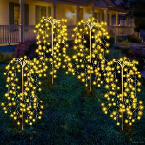 Lámpara Solar LED para Jardín, IP65, Control Remoto, Decoración para Caminos y Patios, para Fiestas - Product Image 1