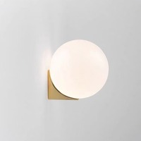 Lampu Dinding LED Minimalis Nordik dengan Bola Kaca untuk Koridor Kamar Tidur Lampu Dinding Samping Tempat Tidur