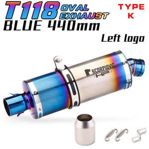 Escape Universal para Motocicleta, Tubo de Escape Modificado de Acero Inoxidable, Silenciador DB Killer para <span class=keywords><strong>CB</strong></span> <span class=keywords><strong>650R</strong></span> NINJA400 R6 R3 GTS300 440mm T118 - Product Image 6