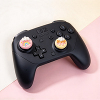 Pelindung Joystick Silikon Warna-warni Cerah, Sarung Pegangan Dekoratif & Tutup Pegangan Jempol untuk / Pengontrol Game Nirkabel