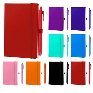 Wholesale Custom Logo A5 A6 <b>Notebook</b> Printed School Office Brand Logo PU Leather <b>Notebook</b> With Elastic Band Pen PU <b>Notebook</b> - Product Image 1
