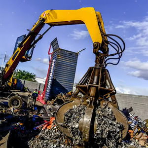 ตะแกรงไฮดรอลิกหมุนได้360ได้รับการรับรอง CE สำหรับ15-20ตันตัวขุดเศษโลหะเปลือกส้ม - Product Image 5