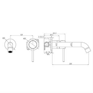 Vàng Bàn Chải Treo Tường Bồn Tắm Vòi Nước Thác Bồn Tắm Mixer Dài Vòi Đạt Với Duy Nhất Xử Lý Thép Không Gỉ Phòng Tắm Lưu Vực Tap - Product Image 6