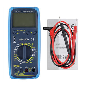 Dt8200d multímetro digital, alta precisão, grande tela lcd, melhor testador digital para mercado russo - Product Image 4