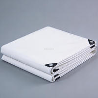 Bâche tissée enduite de PVC 1000 g/m² en gros, imperméable, résistante aux UV, coupe-vent, pliable, pour abri de voiture extérieur et couverture de tente