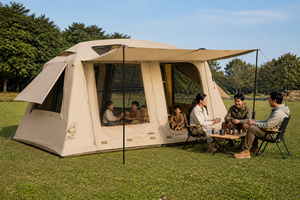 Carpa Inflable para Acampar en el Jardín, de Fácil Montaje, Resistente al Viento, con Toldo Frontal para Aventuras al Aire Libre en Grupo - Product Image 2