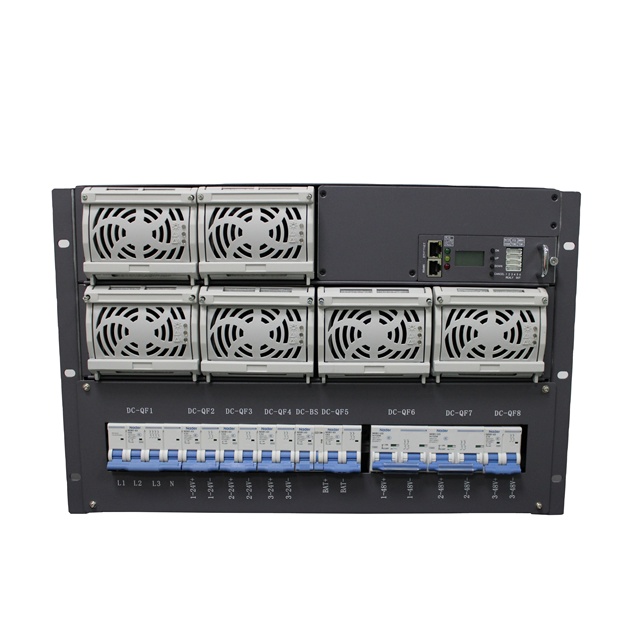 New HUADA 48V 200A/24V 120AMP Telecom Power Supply Rectifier Module 7U-48200 1000W-12000W Output 95% Efficiency LCD+LED