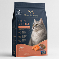 Sacs d'emballage personnalisés pour aliments pour animaux de compagnie avec film haute barrière, fermeture éclair refermable et logo imprimé pour la nourriture pour chiens