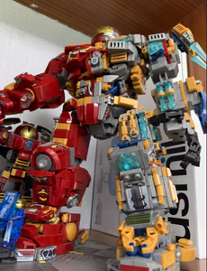 Le Yi 76099-76106 Steel Man Mecha Deformed <strong>Robot</strong> Model Building Blocks 1:8 Scale ABS Plastic <strong>Ironman</strong> for Boys Model <strong>Toy</strong> - Product Image 5