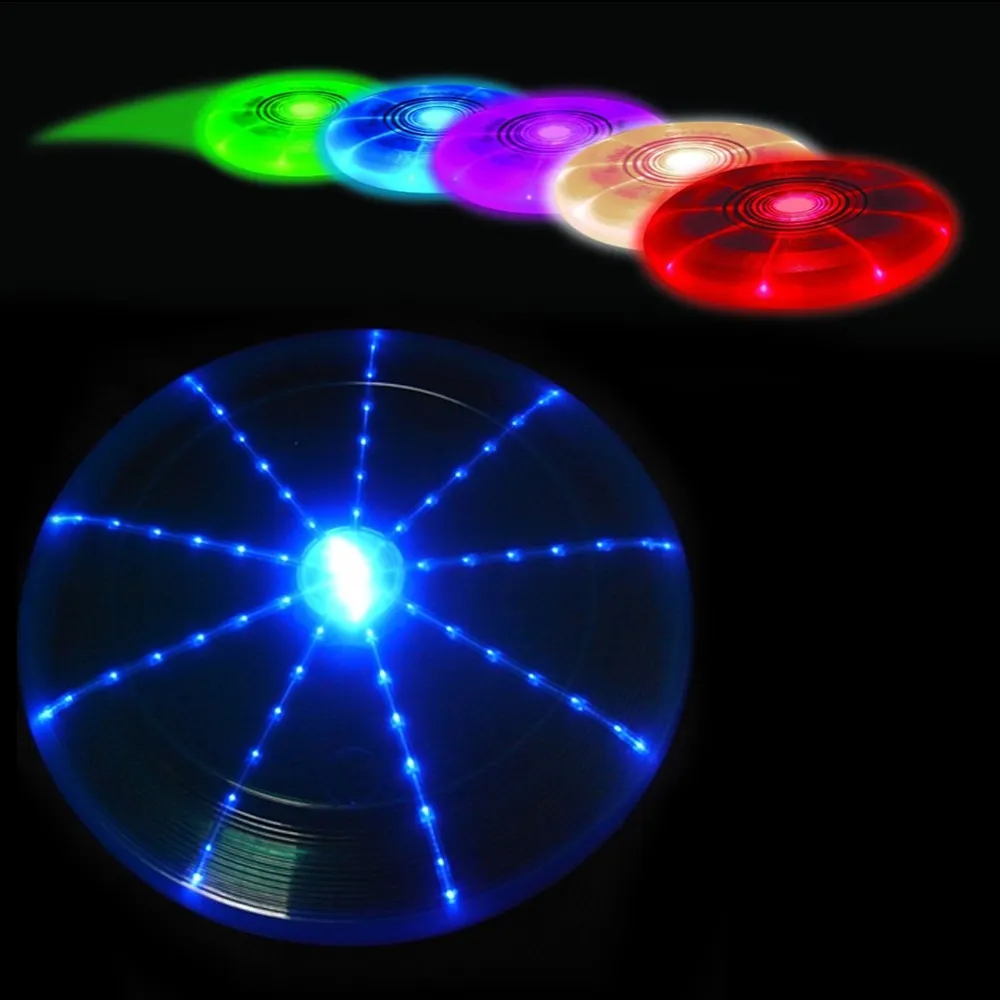 Custom Rechargeable Flying Disc Type-c interface Led Flying Disc toy 7 lighting modes Led Outdoor Sports Frisbeed