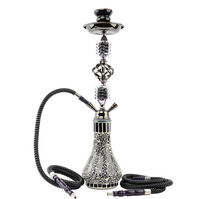 Nouveau Design Double et quatre tuyaux, ensemble de Chicha en verre de qualité moyenne, narguilé pour fumer, Chicha, narguilé